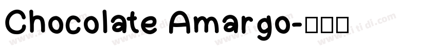 Chocolate Amargo字体转换
